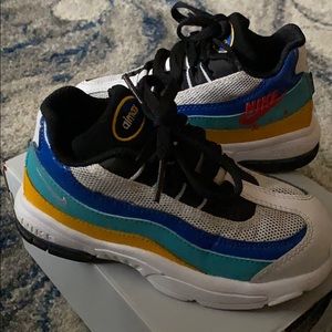 Nike Air Max white Yellow Blue Green Size 10C